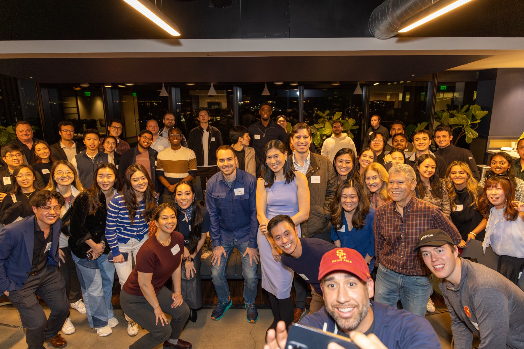 Full group photo from the evening